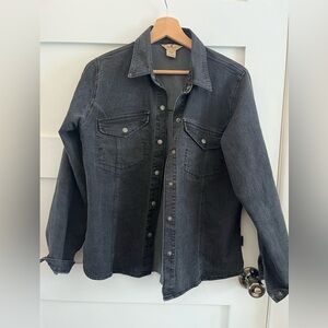 Vintage Woolrich Western Black Denim Shirt
